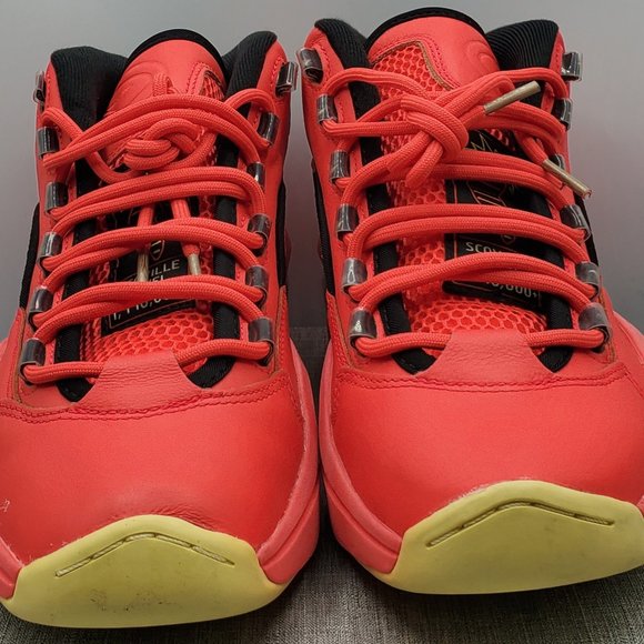 REEBOK QUESTION MID 'HOT ONES' MEN'S SIZE 8 BASKETBALL SNEAKERS (GV7093) RARE - Picture 7 of 10